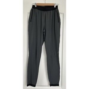 HILL CITY Mens Medium Tall  Athletic Jogger Pants Gray Black Stretch Athleisure